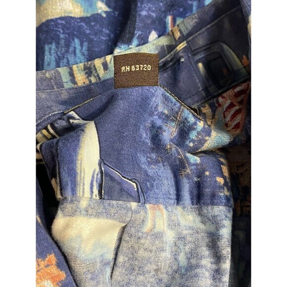 Bit & Bridle Vintage Classic Pick Up Trucks Print Button Up Shirt Mens Size L - Picture 9 of 12